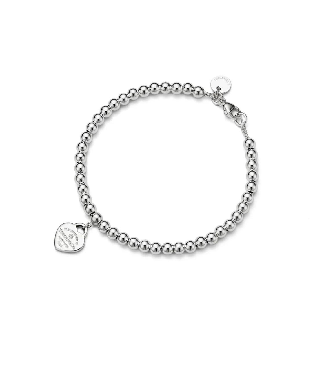 TIFFANY&CO Розовый серебряный браслет, фото 3