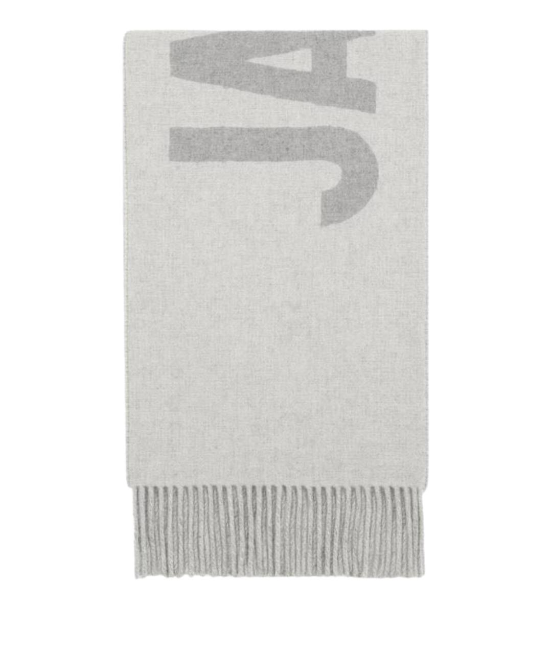 JACQUEMUS Серый шерстяной шарф, фото 1