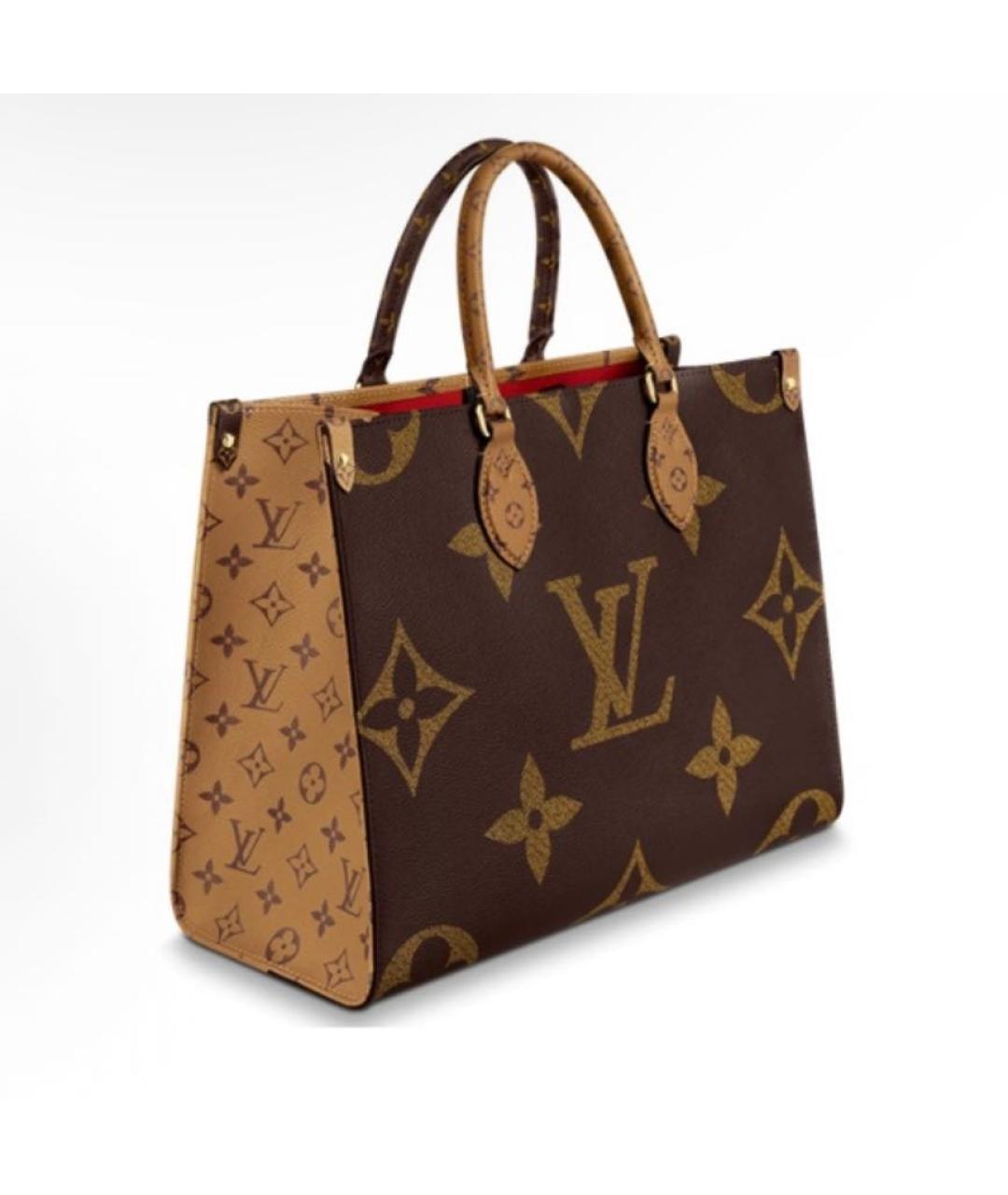 LOUIS VUITTON Коричневая сумка тоут, фото 5