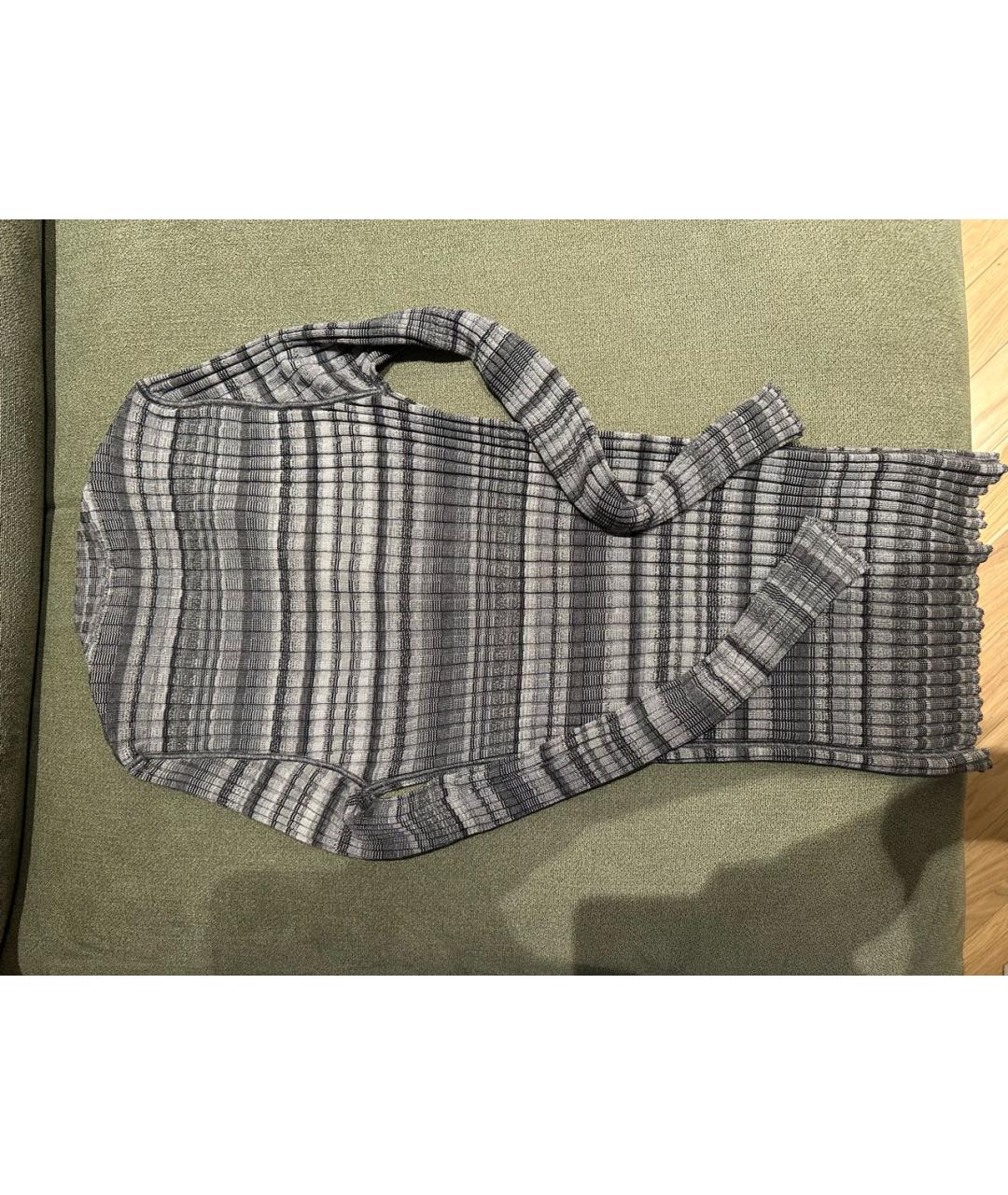 DOLCE&GABBANA Серый шерстяной джемпер / свитер, фото 2