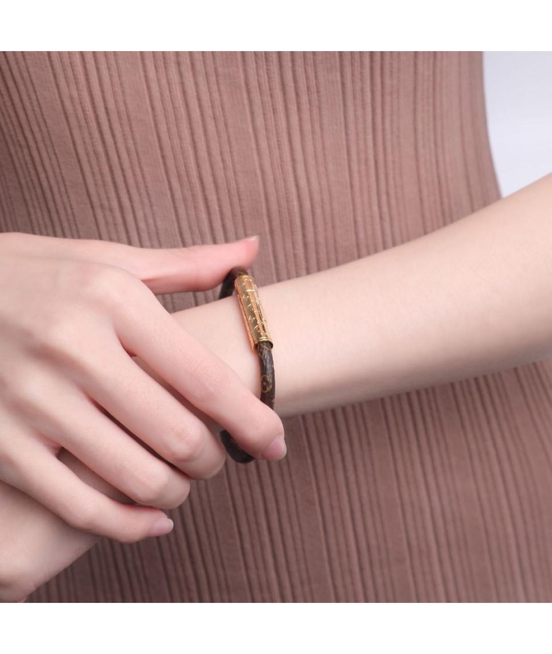 LOUIS VUITTON Коричневый браслет, фото 3