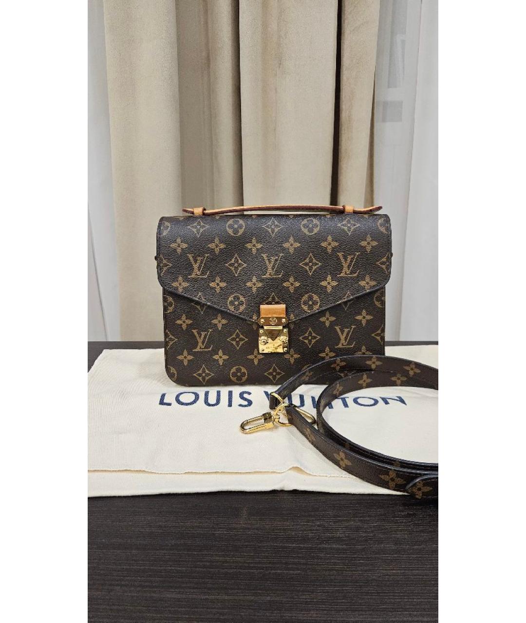 LOUIS VUITTON Коричневая сумка через плечо, фото 7