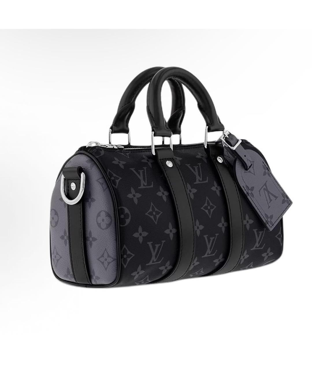 LOUIS VUITTON Антрацитовая сумка с короткими ручками, фото 2