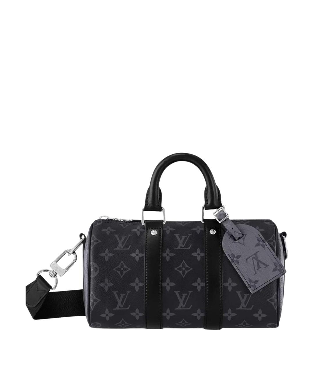LOUIS VUITTON Антрацитовая сумка с короткими ручками, фото 1