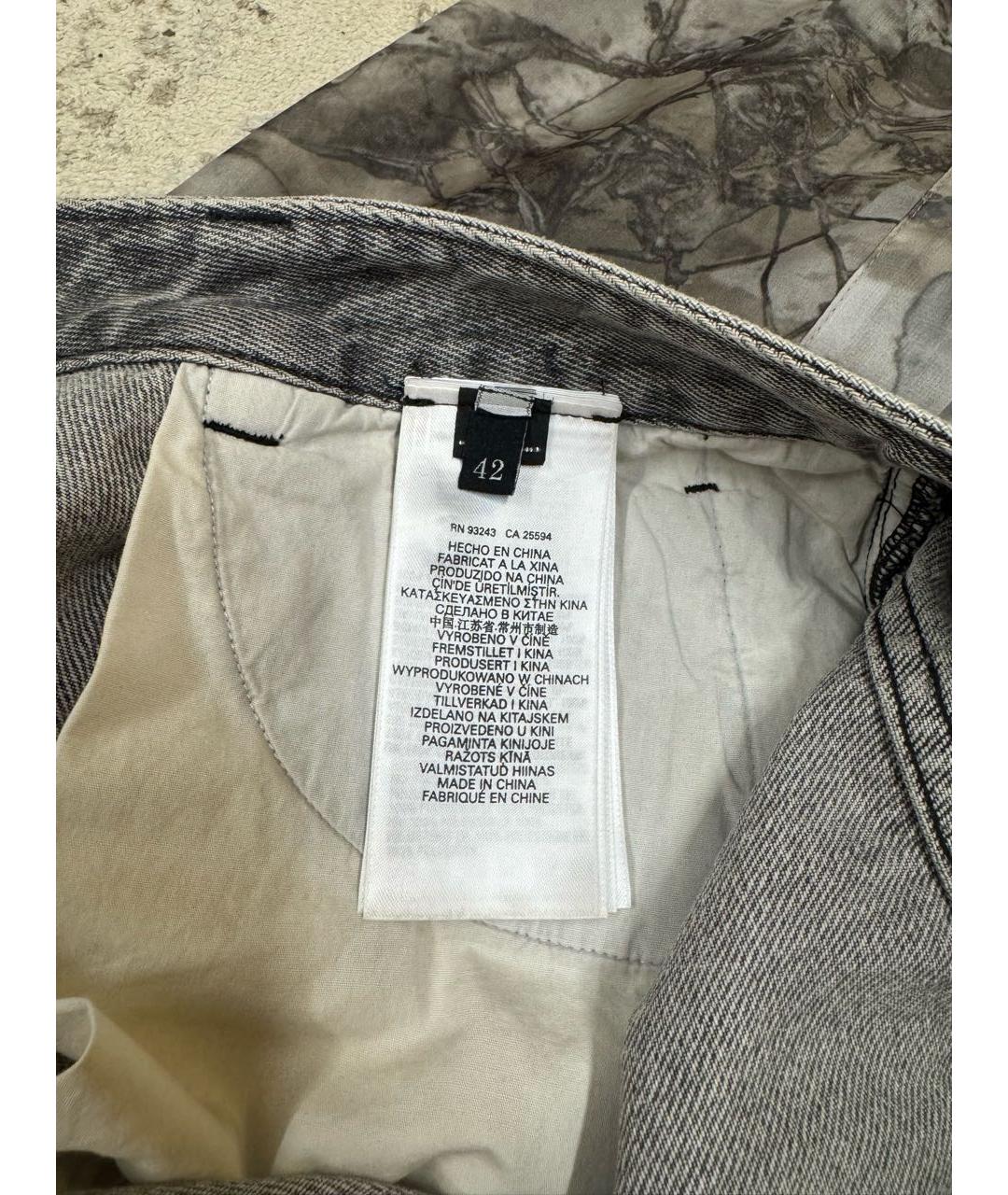 DIESEL Серая деним юбка мини, фото 5