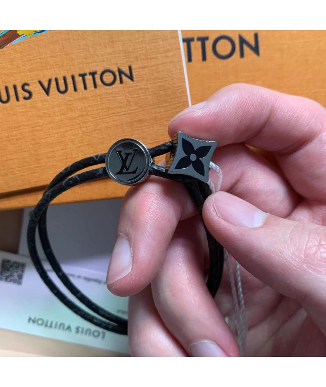 LOUIS VUITTON Черный браслет, фото 3