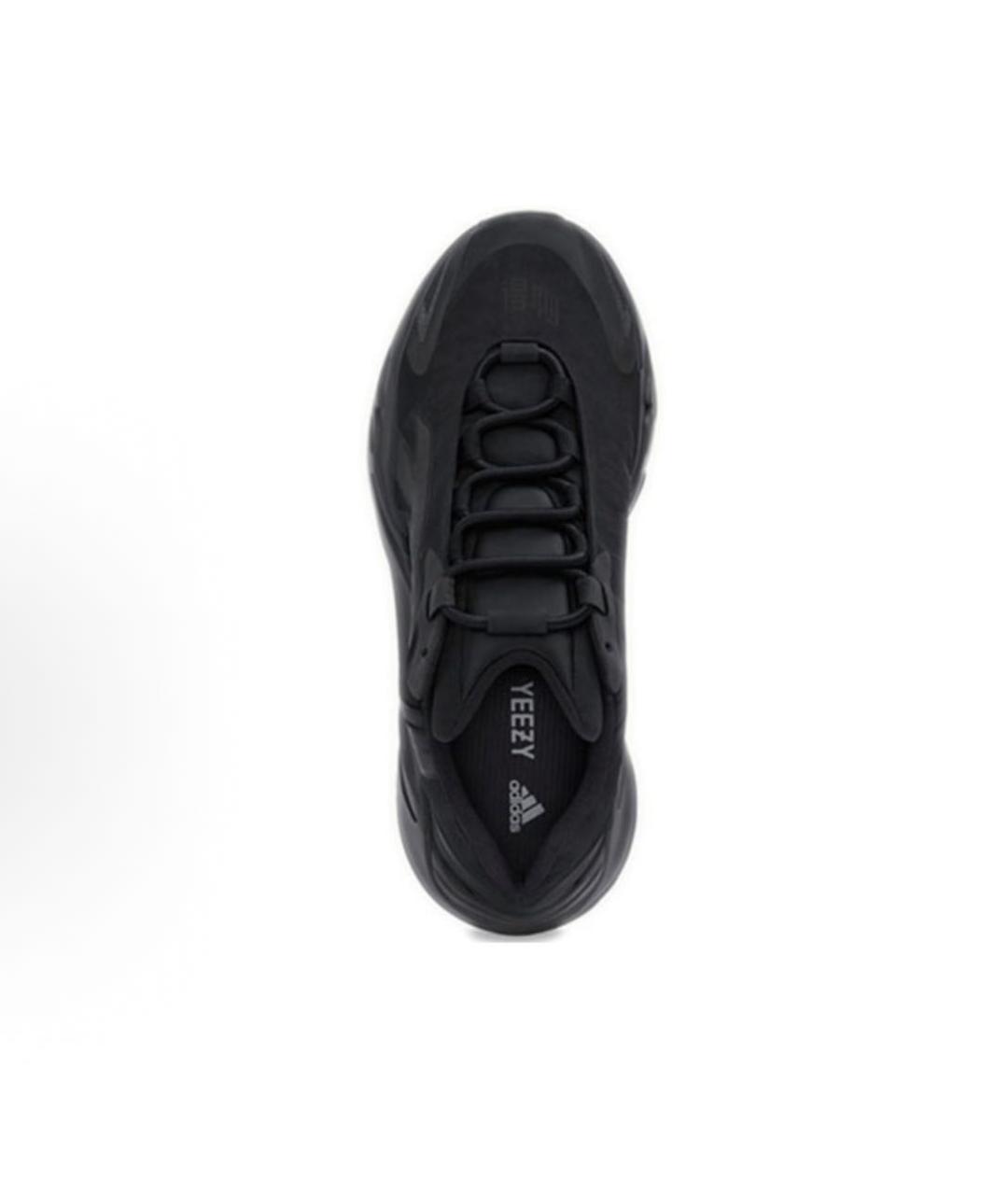 ADIDAS YEEZY Черные синтетические низкие кроссовки / кеды, фото 4