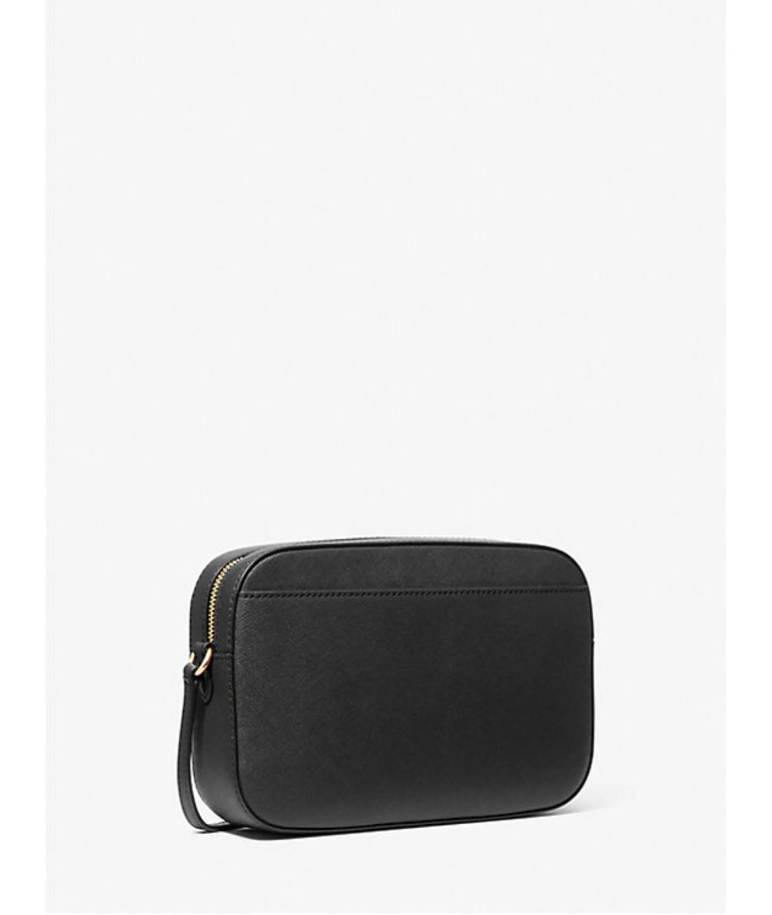 MICHAEL KORS Черная кожаная сумка через плечо, фото 2