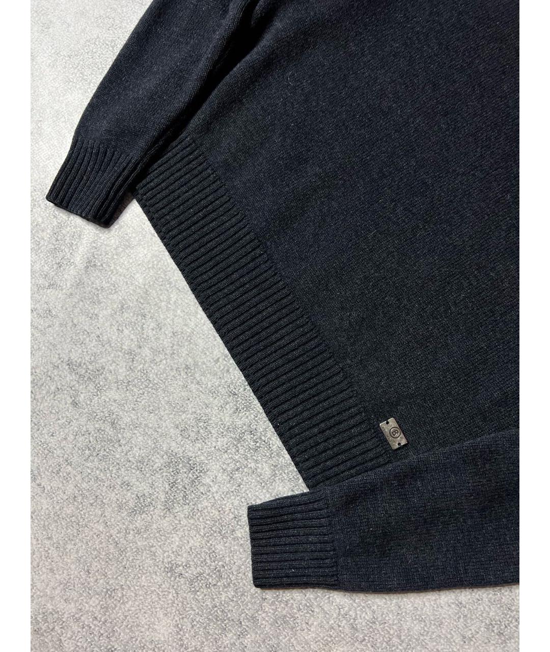 BOGNER Темно-синий шерстяной джемпер / свитер, фото 4