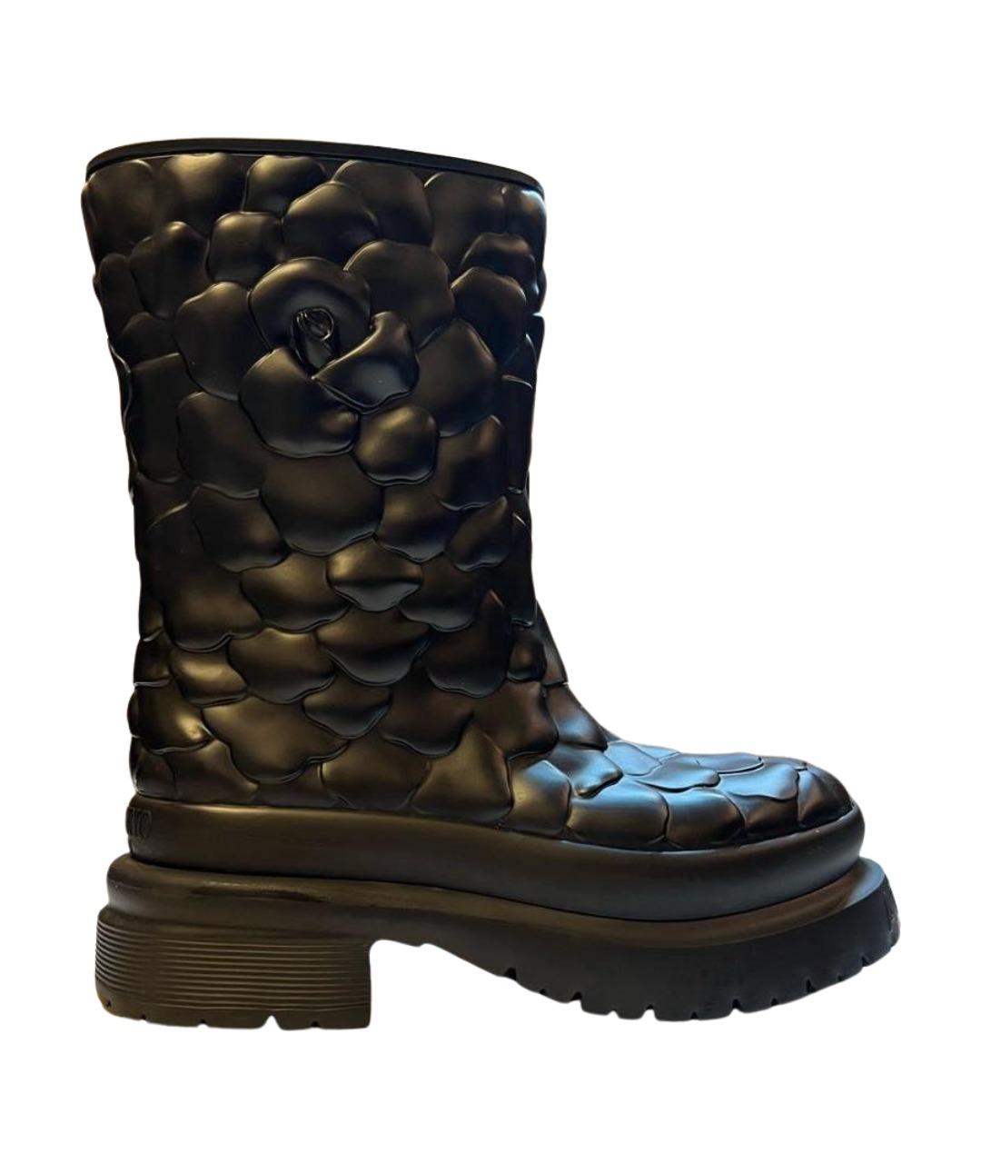 VALENTINO Черные резиновые сапоги, фото 1