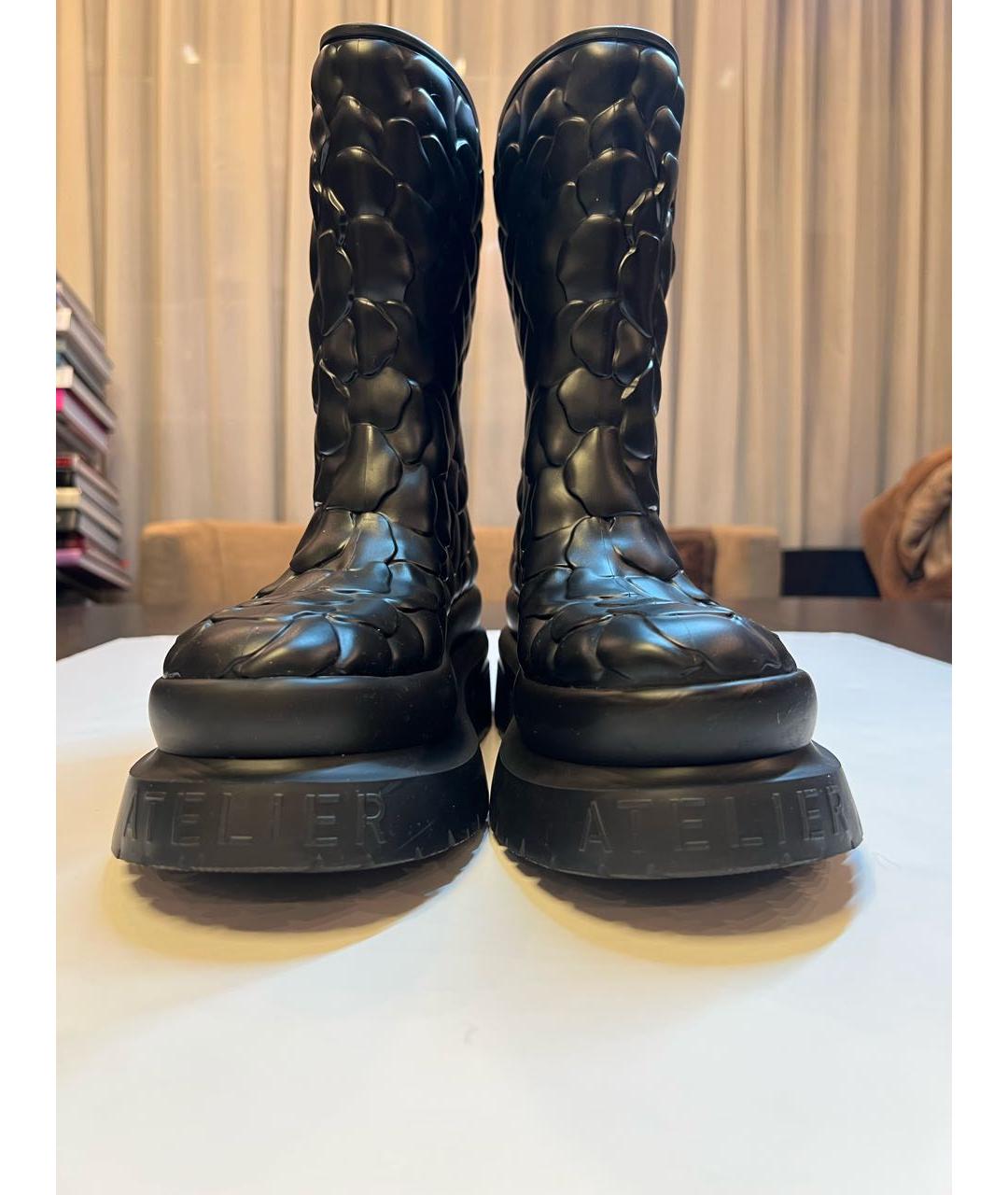 VALENTINO Черные резиновые сапоги, фото 2