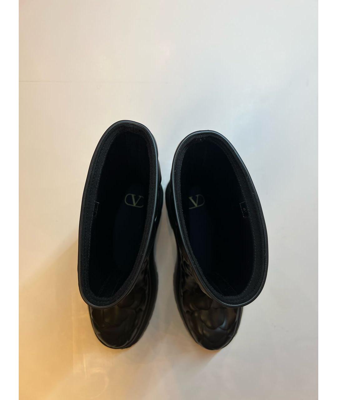 VALENTINO Черные резиновые сапоги, фото 4