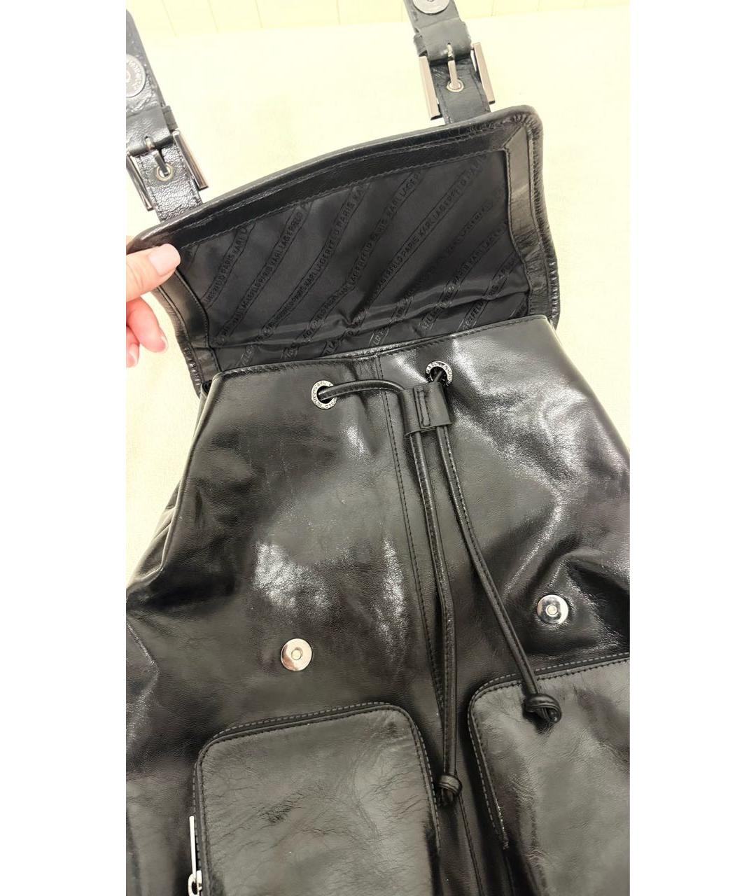 KARL LAGERFELD Черный кожаный рюкзак, фото 2