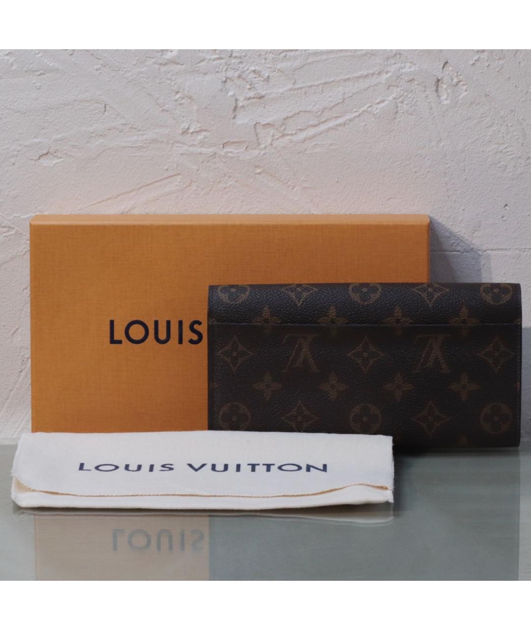 LOUIS VUITTON Коричневый кошелек, фото 4