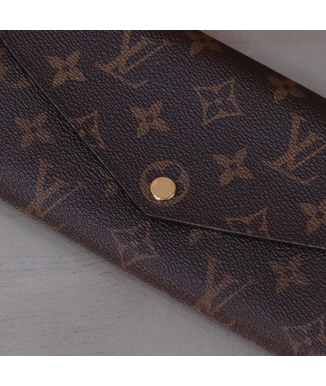 LOUIS VUITTON Коричневый кошелек, фото 7