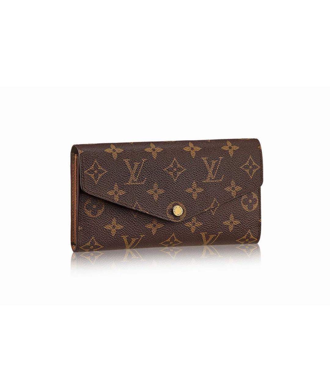 LOUIS VUITTON Коричневый кошелек, фото 9
