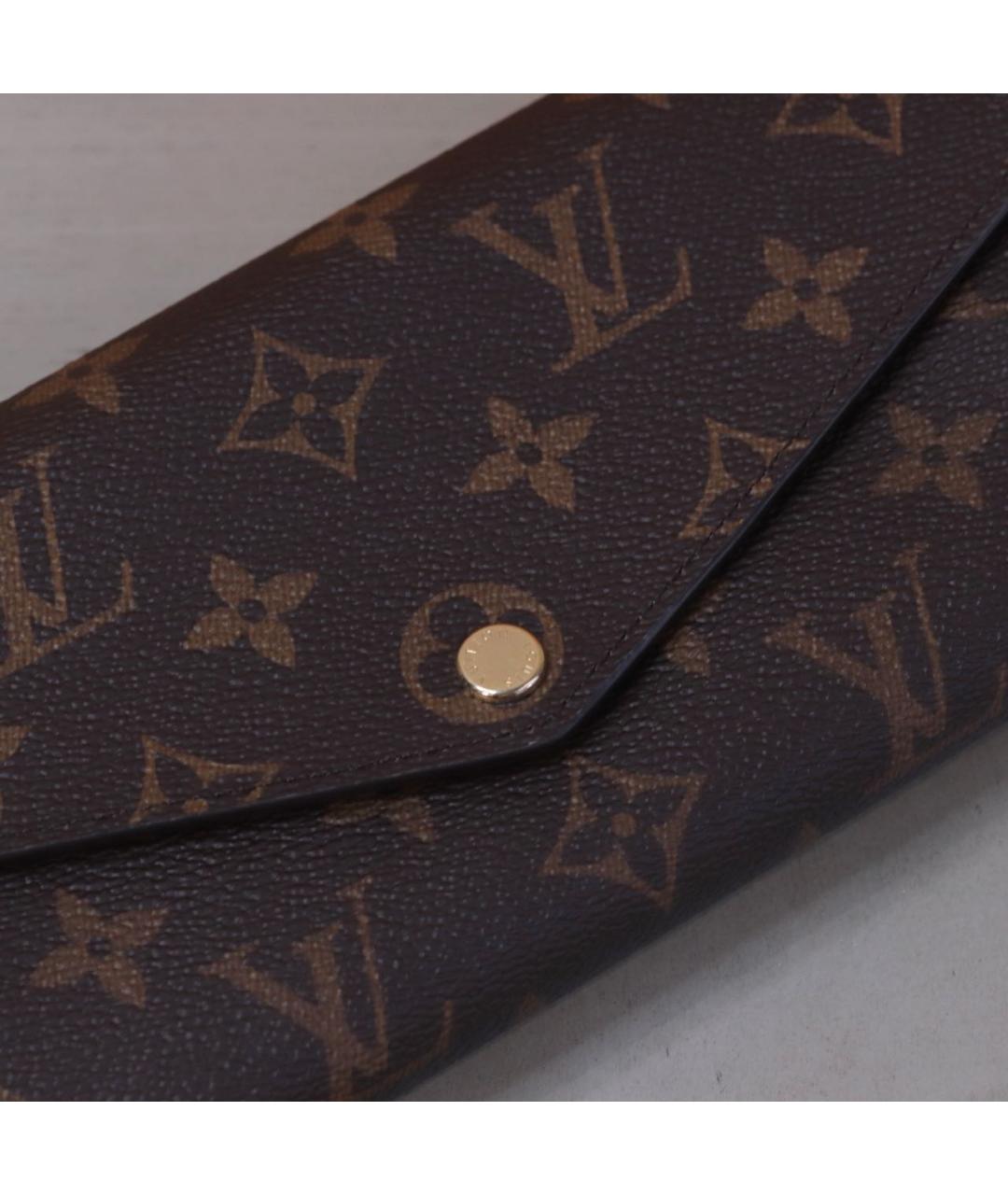 LOUIS VUITTON Коричневый кошелек, фото 3