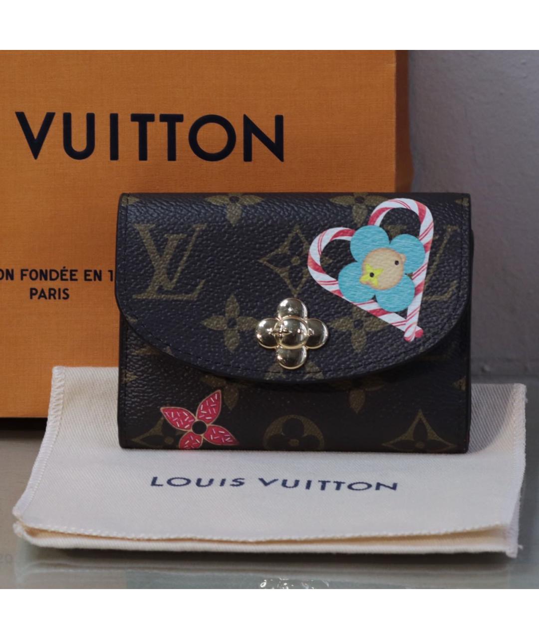 LOUIS VUITTON Коричневый кошелек, фото 3