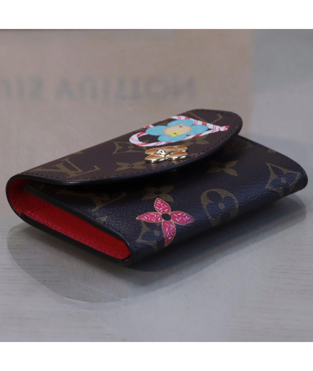 LOUIS VUITTON Коричневый кошелек, фото 6