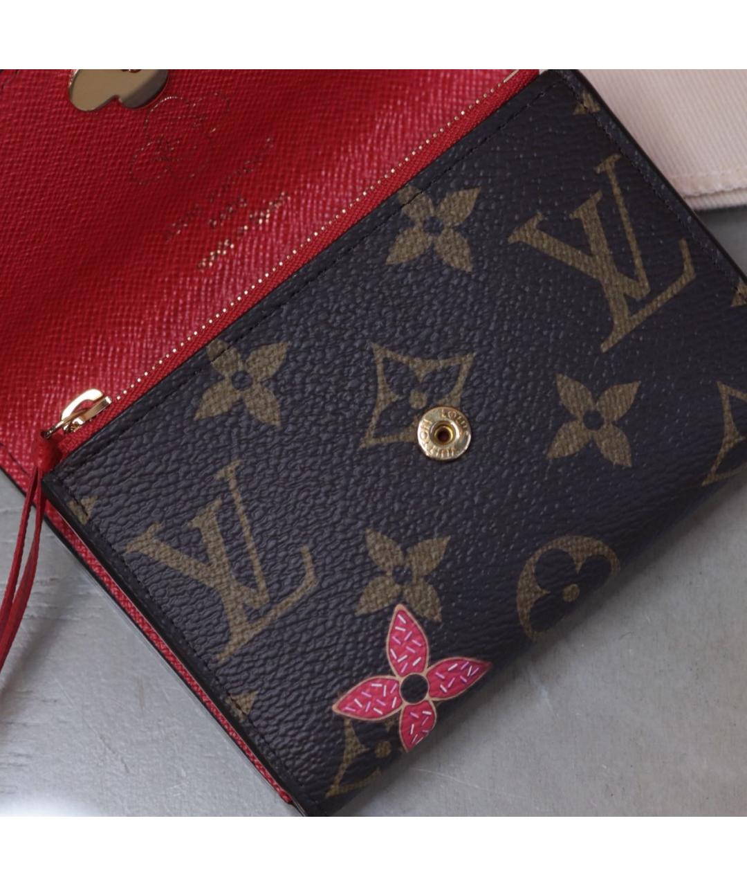 LOUIS VUITTON Коричневый кошелек, фото 8