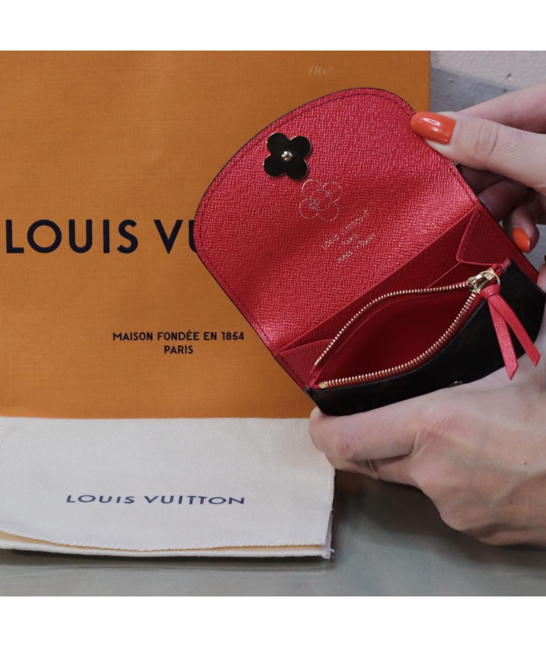 LOUIS VUITTON Коричневый кошелек, фото 7