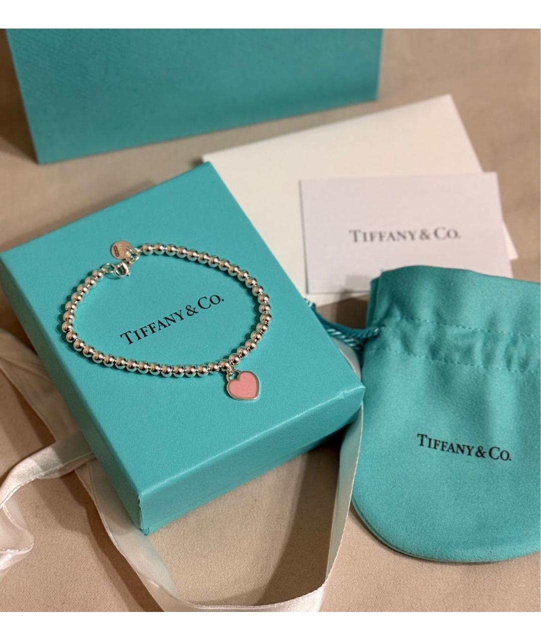TIFFANY&CO Серебрянный серебряный браслет, фото 4