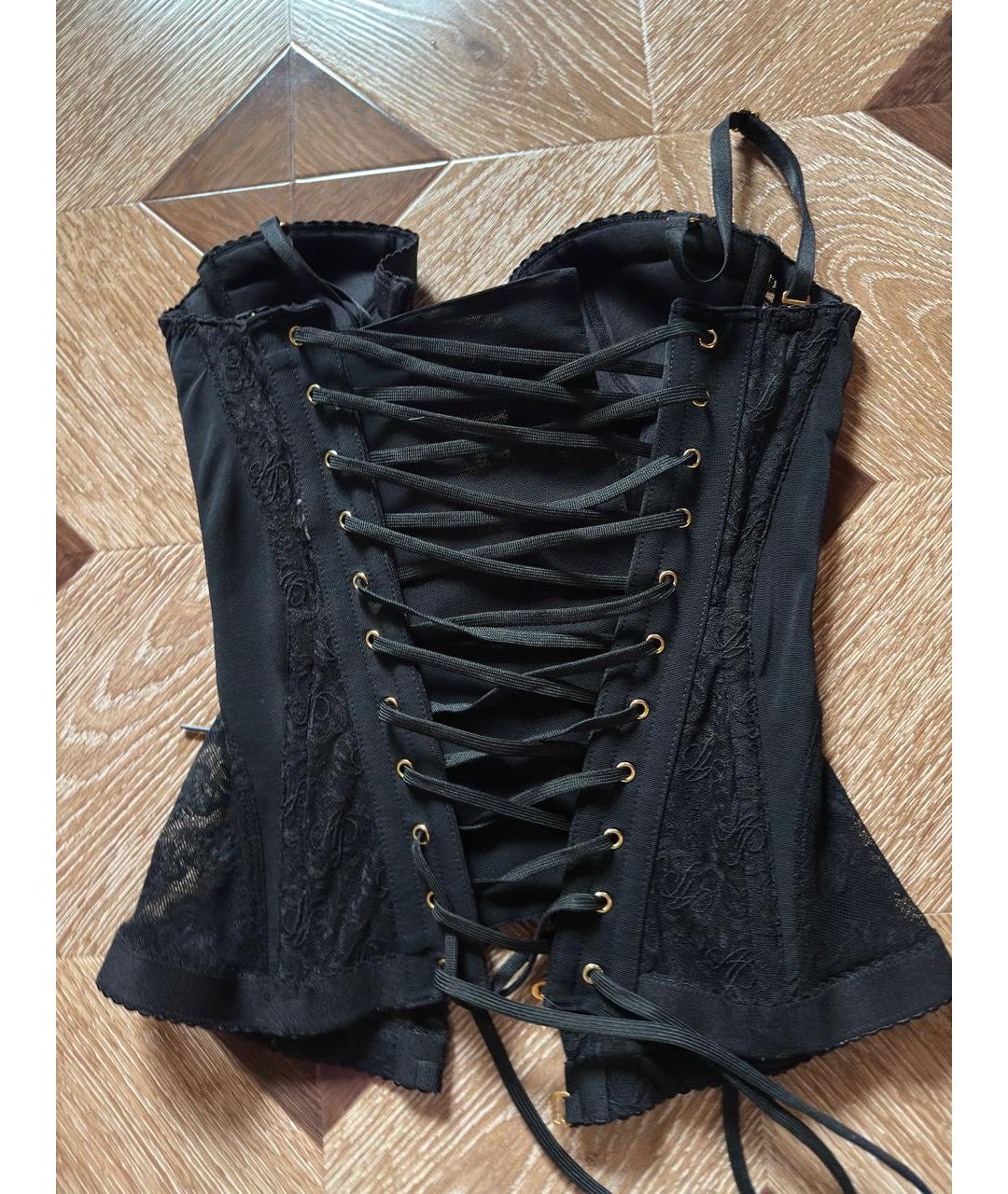 AGENT PROVOCATEUR Черный кружевной корсет, фото 3