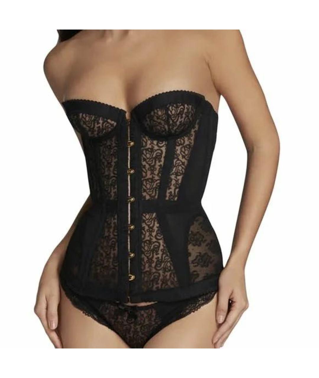 AGENT PROVOCATEUR Черный кружевной корсет, фото 4