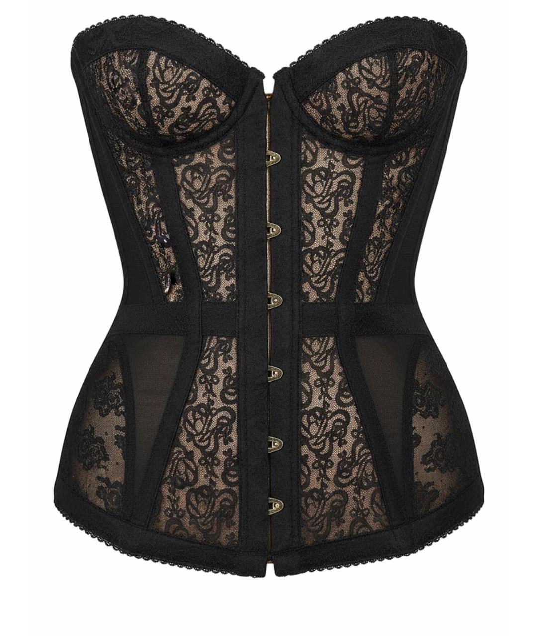 AGENT PROVOCATEUR Черный кружевной корсет, фото 1