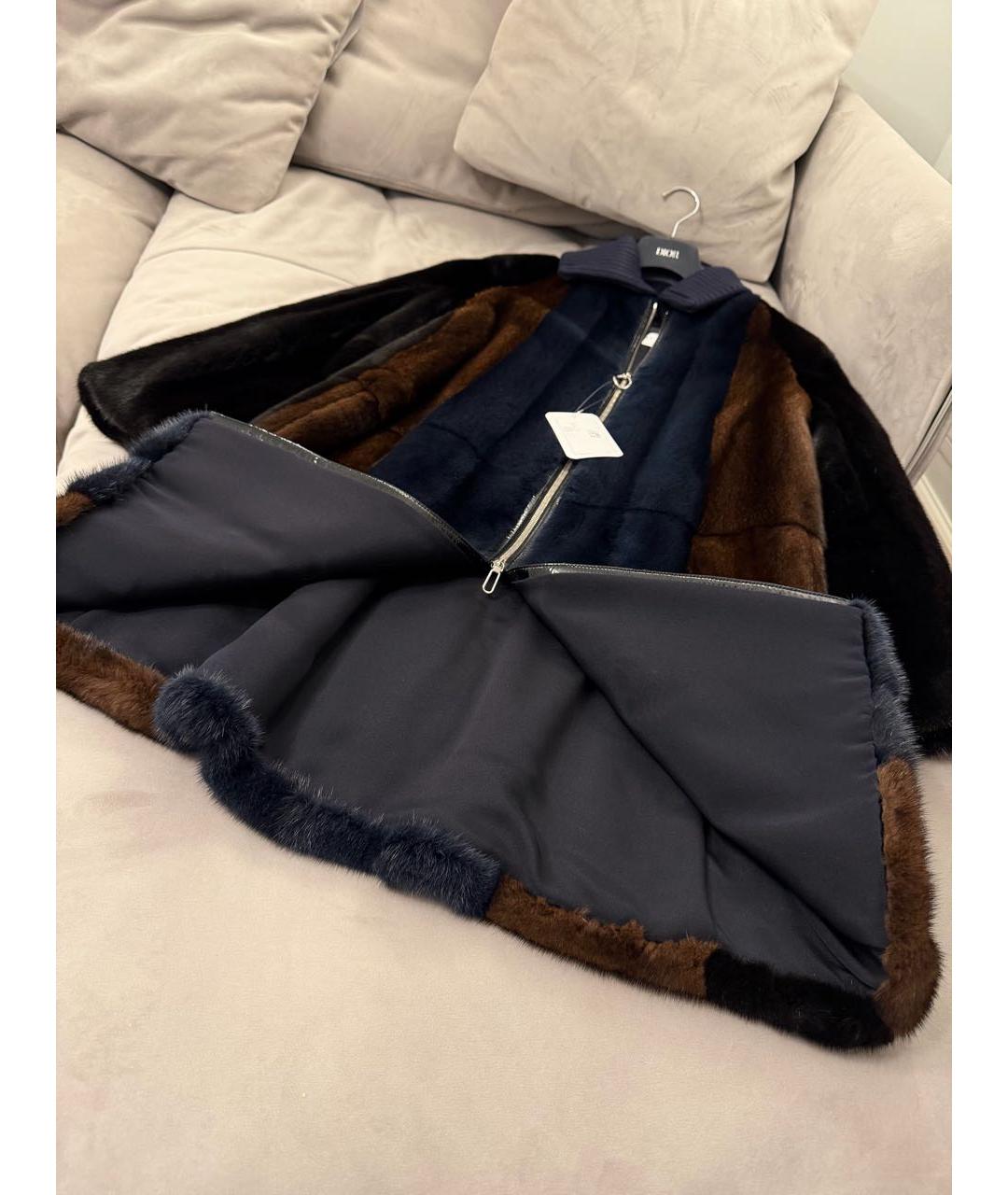 CHRISTIAN DIOR Коричневая меховая шуба, фото 6