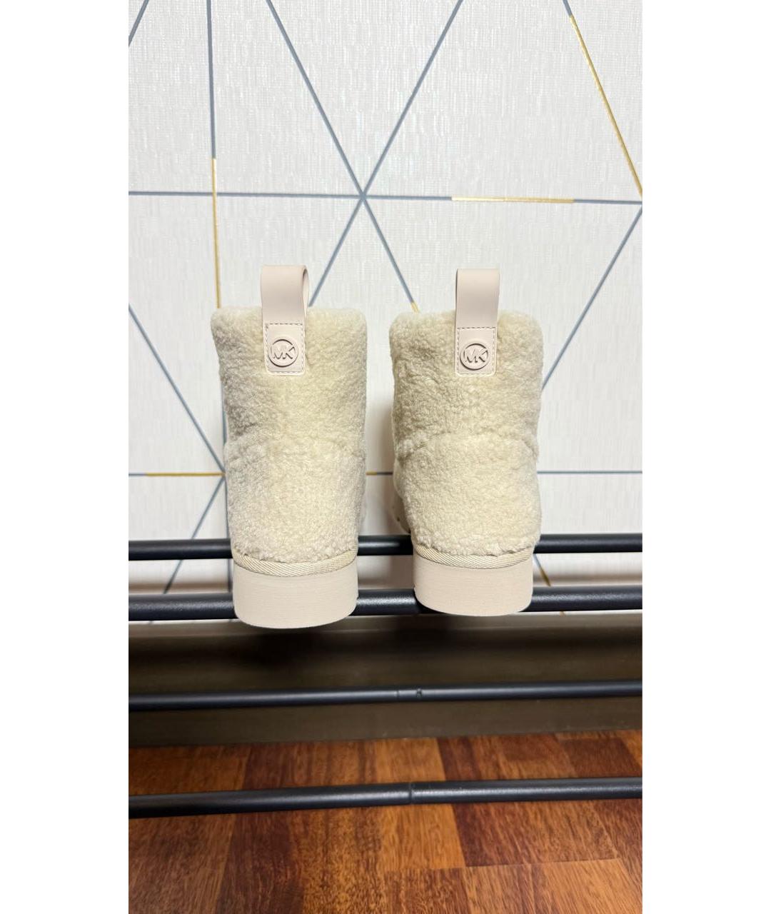 MICHAEL KORS Бежевые ботинки, фото 4