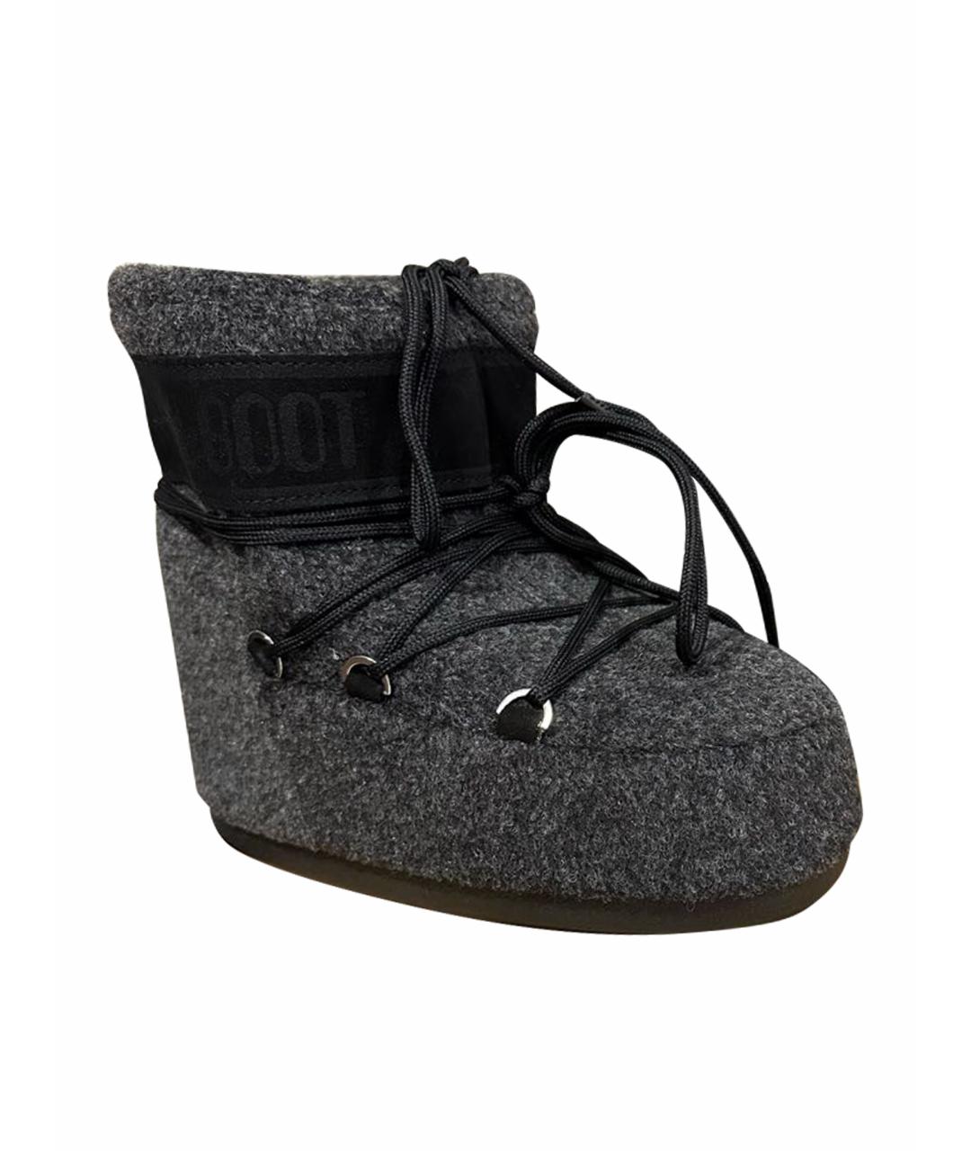 MOON BOOT Антрацитовые ботинки, фото 1