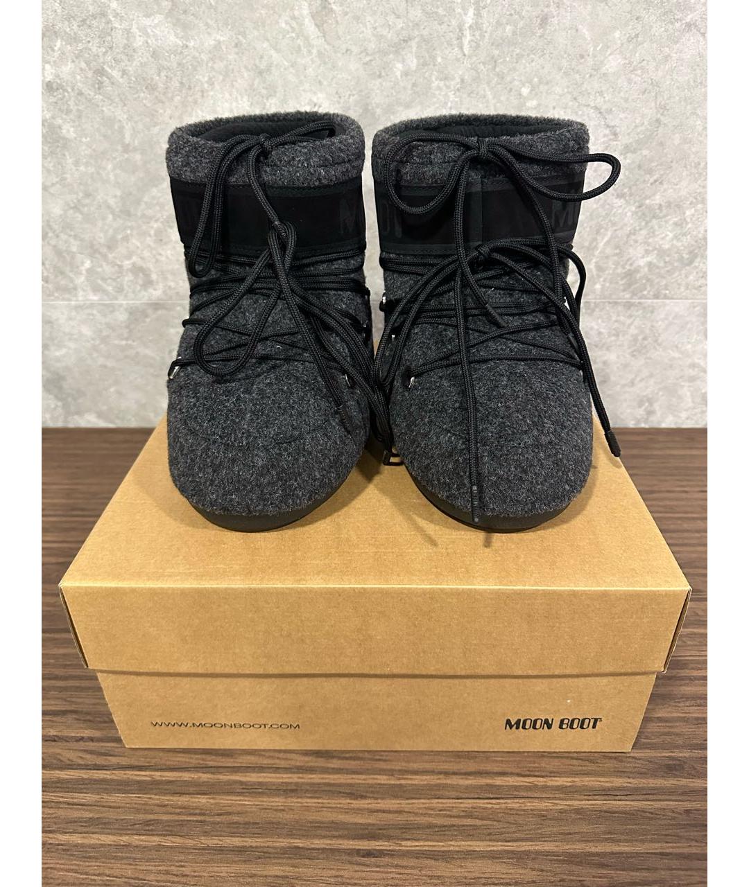 MOON BOOT Антрацитовые ботинки, фото 3