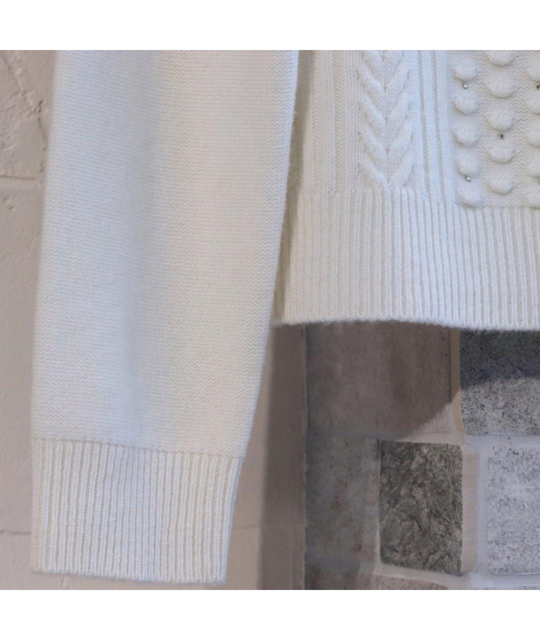MAX MARA STUDIO Белый шерстяной джемпер / свитер, фото 7