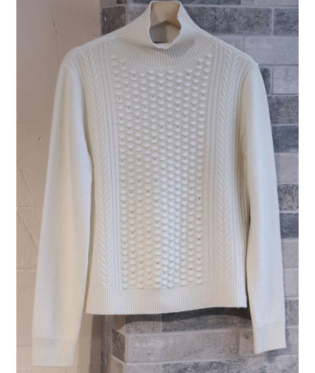 MAX MARA STUDIO Белый шерстяной джемпер / свитер, фото 2