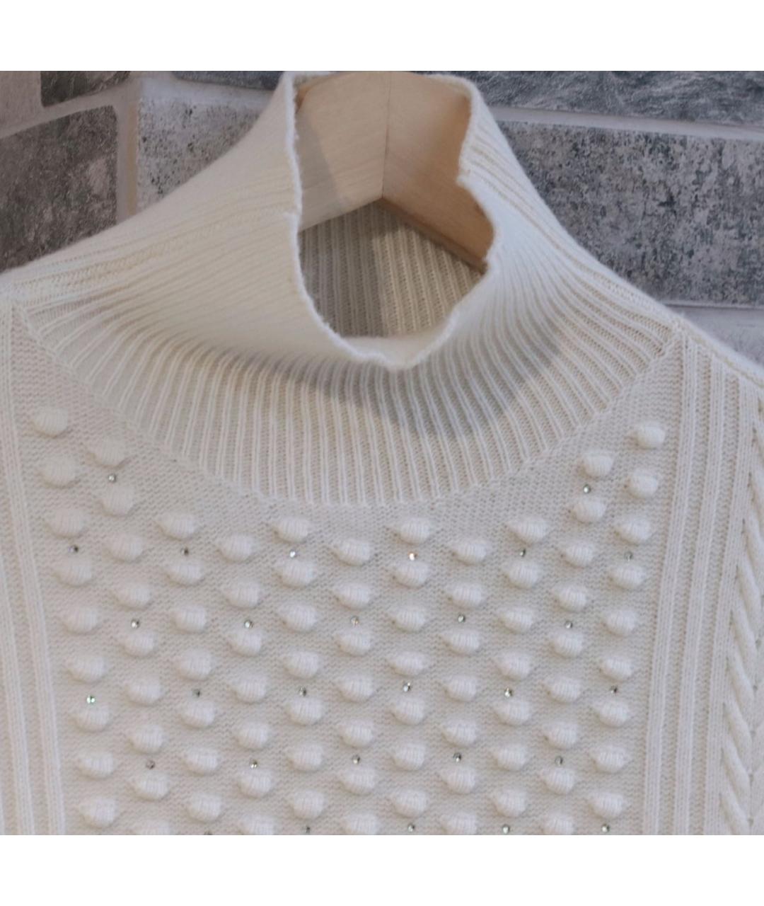 MAX MARA STUDIO Белый шерстяной джемпер / свитер, фото 5