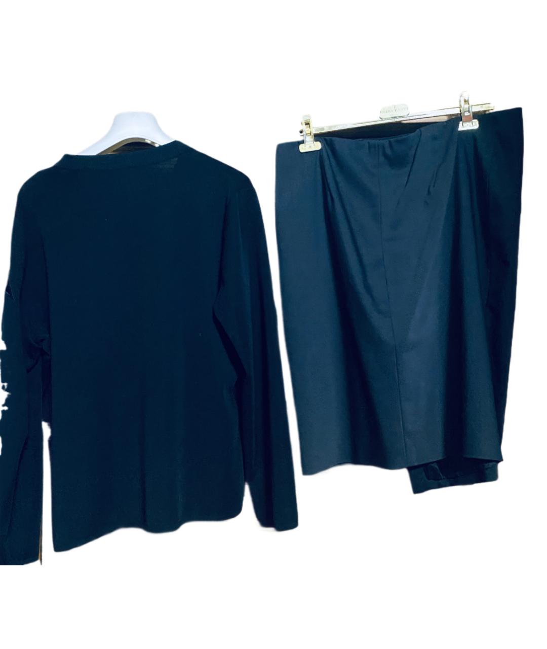 ESCADA Черный шерстяной костюм с юбками, фото 2