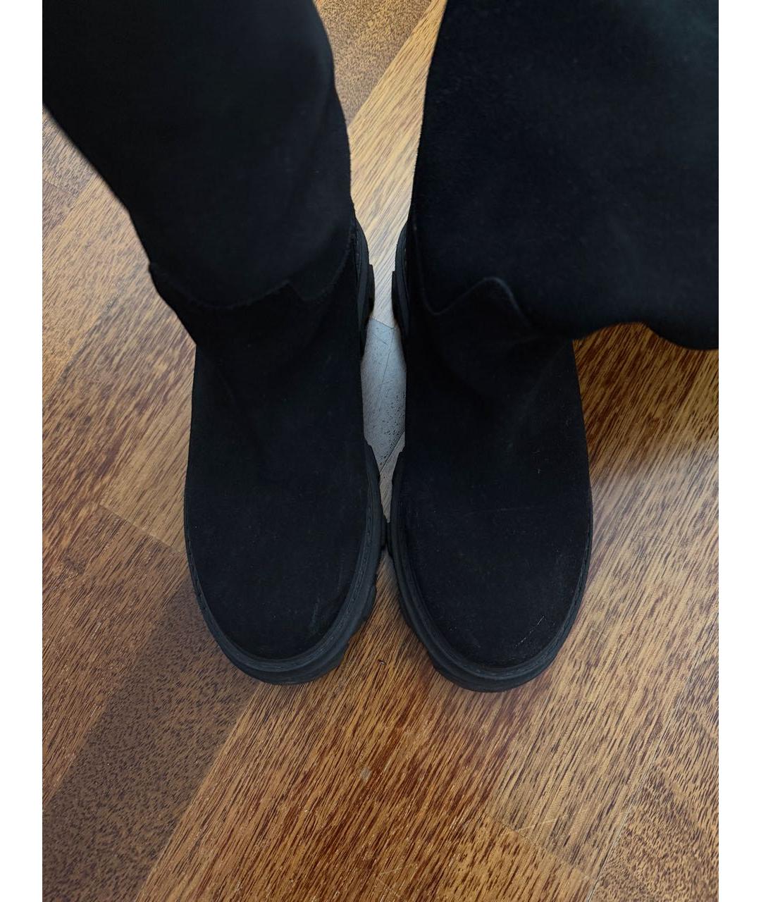GIABORGHINI Черные замшевые сапоги, фото 3