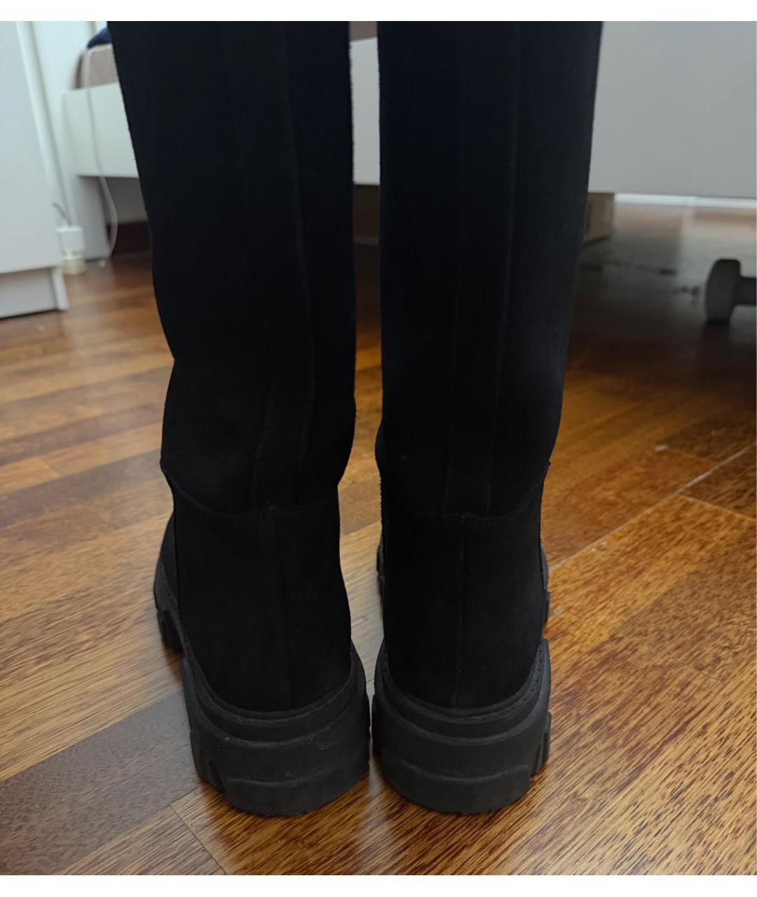 GIABORGHINI Черные замшевые сапоги, фото 4