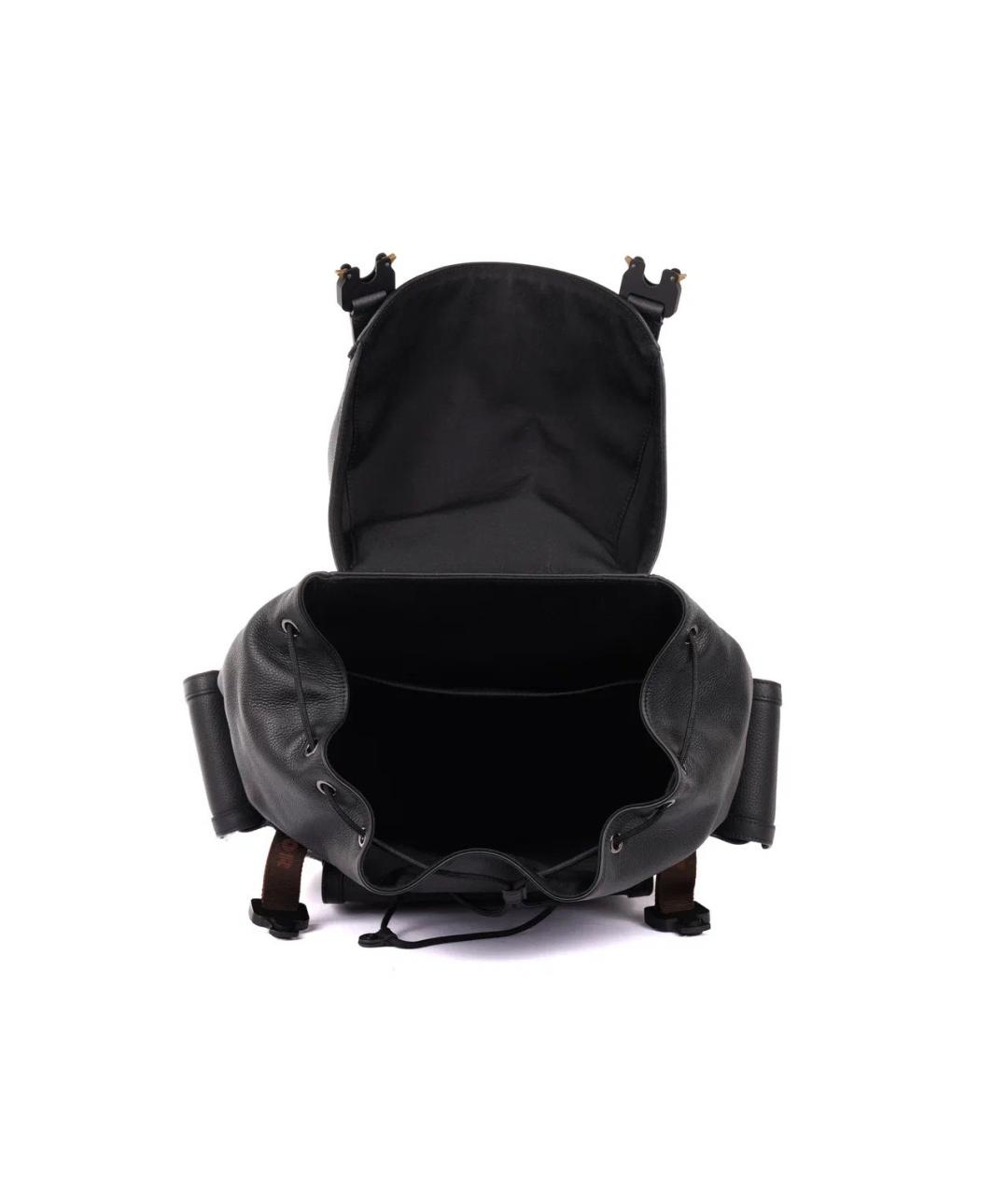 CHRISTIAN DIOR Черный кожаный рюкзак, фото 6