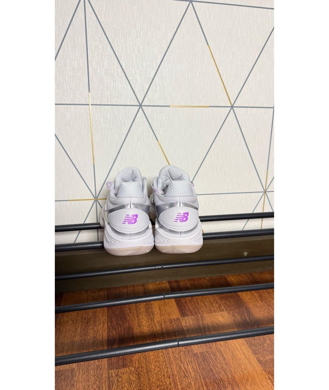 NEW BALANCE Коралловые кожаные низкие кроссовки / кеды, фото 4