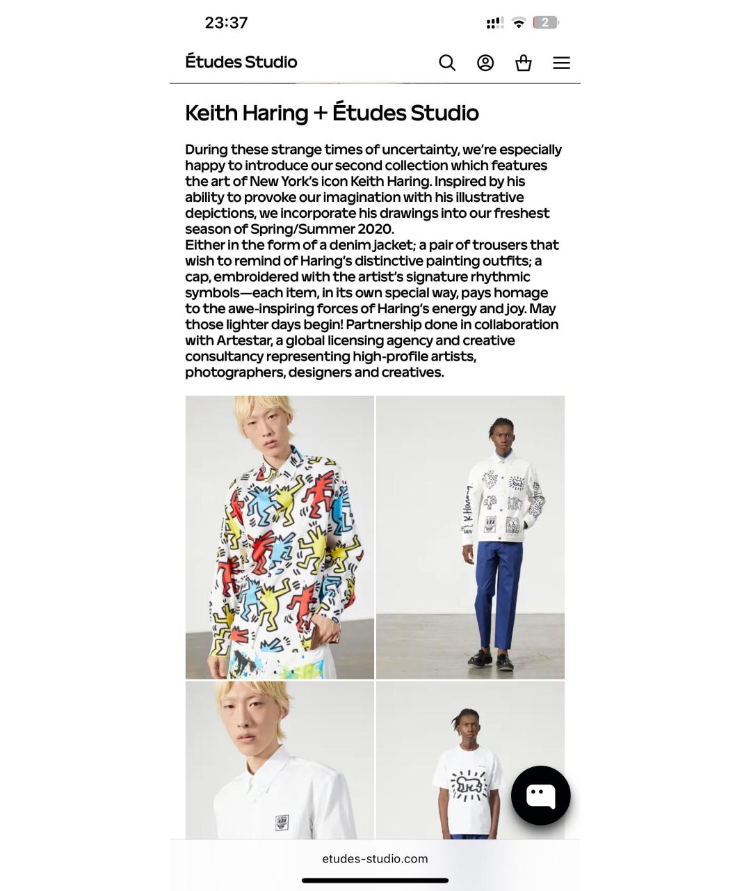 ETUDES Белая хлопковая кэжуал рубашка, фото 5