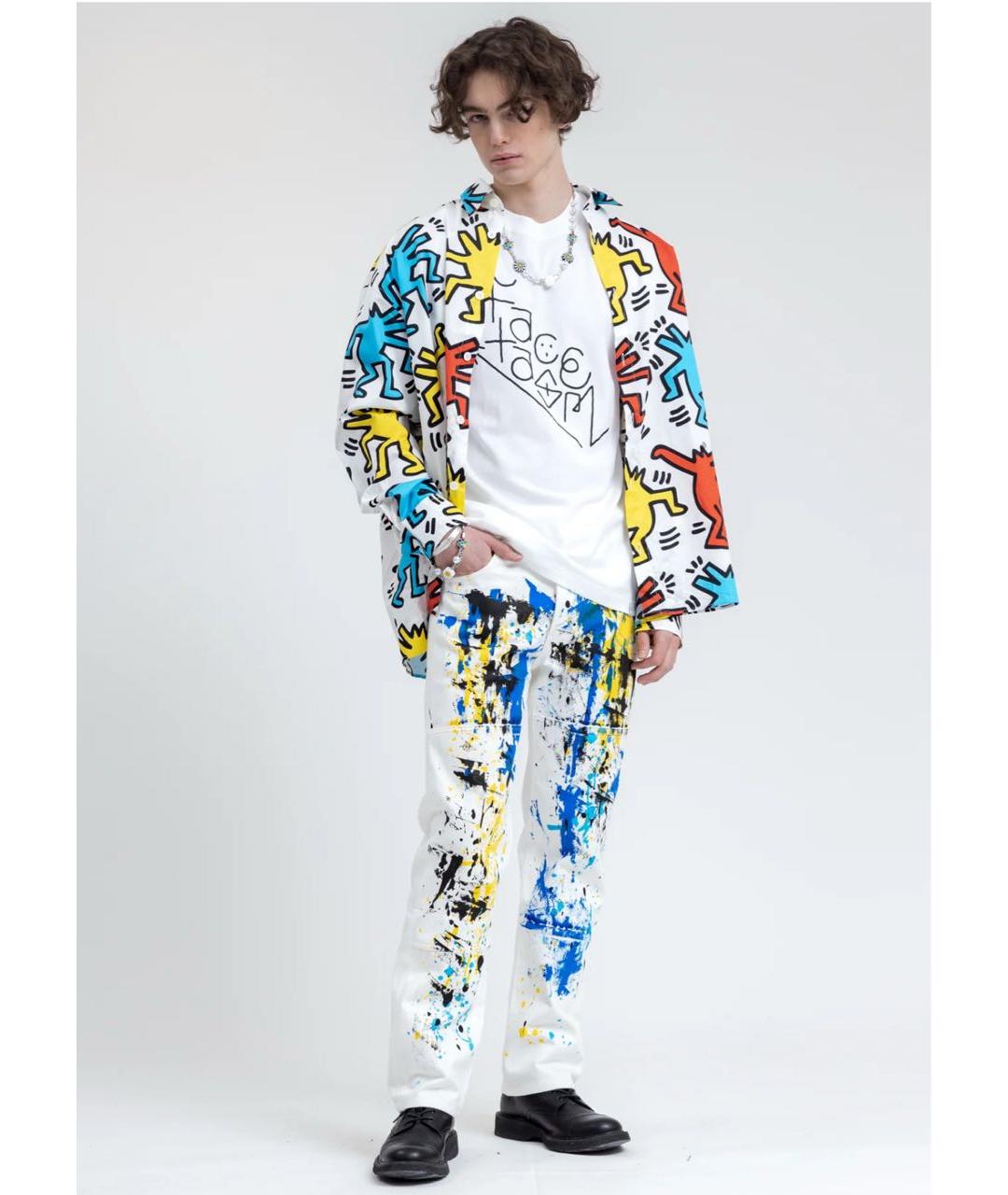 ETUDES Белая хлопковая кэжуал рубашка, фото 4