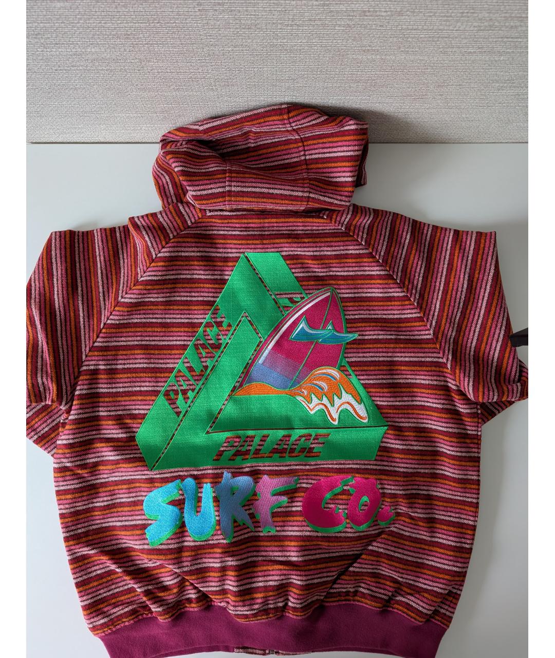 PALACE Бордовая полиэстеровая куртка, фото 3