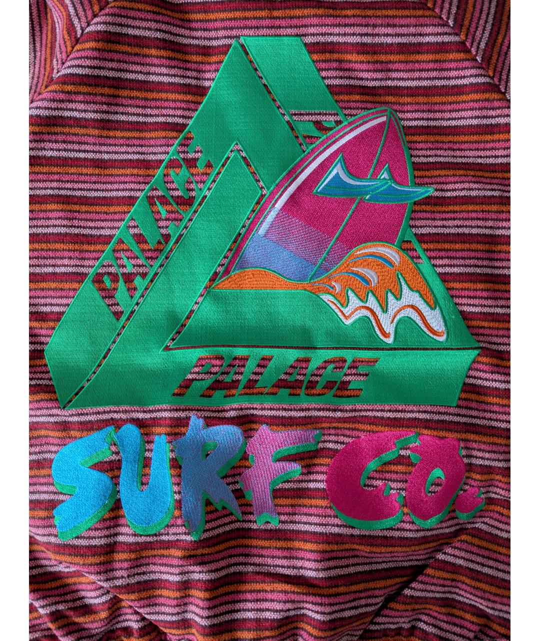 PALACE Бордовая полиэстеровая куртка, фото 4