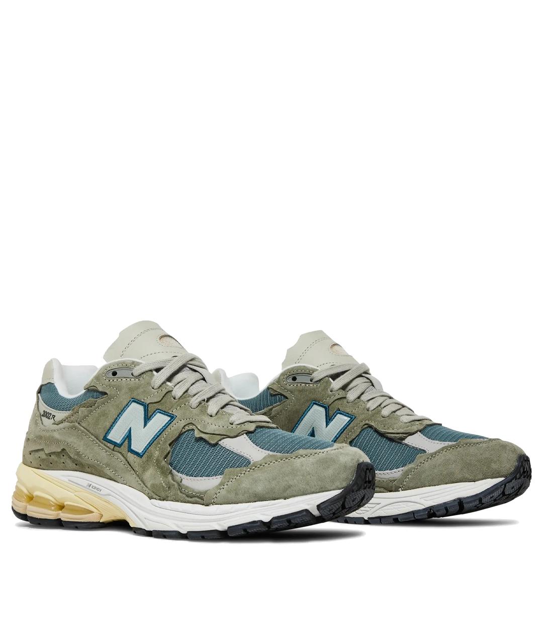 NEW BALANCE Зеленые кожаные кроссовки, фото 2