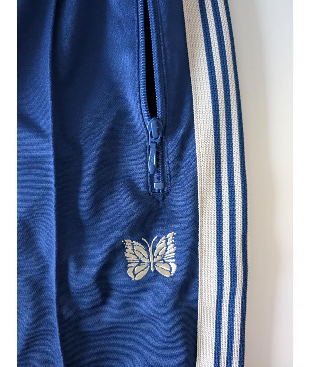 NEEDLES Синие полиэстеровые повседневные брюки, фото 4