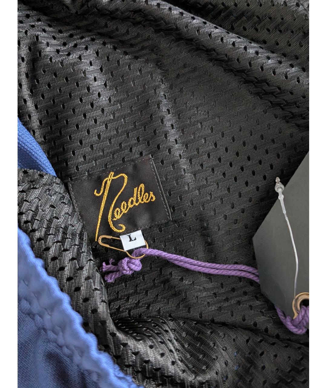 NEEDLES Синие полиэстеровые повседневные брюки, фото 7