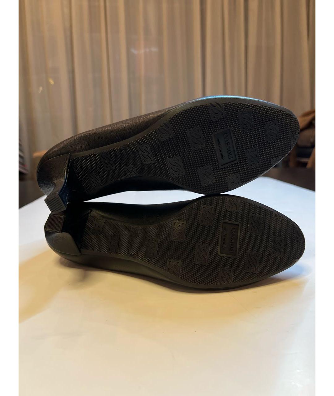 CASADEI Черные кожаные ботильоны, фото 5