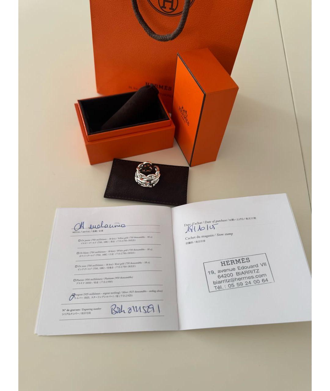 HERMES Серебряное серебряное кольцо, фото 7